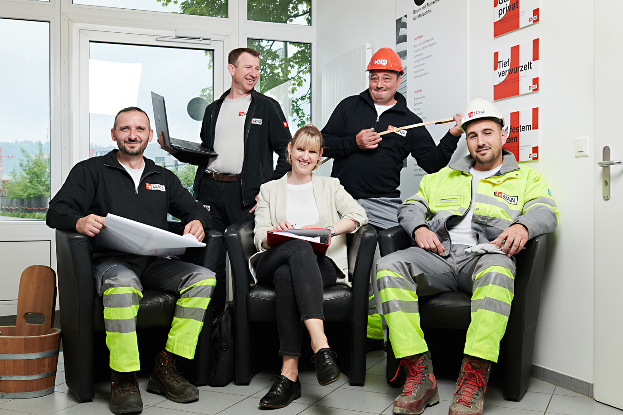 Mitarbeitende bei Jäggi und Hafter